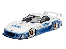 MAZDA RX-7 LB-SUPER SILHOUETTE RHD #1 IMSA WHITE & BLUE 1/18 BY TOP SPEED TS0637
