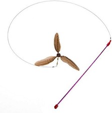 GoCat Da Purr-Peller Cat Toy, A Feather Propeller That Spins as it is Guided