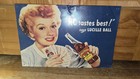 “I Love Lucy” RC Cola Blue Tin Sign 16 X 10.5 Desperate Enterprises Metal Advert — photo 1