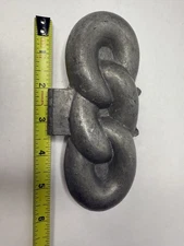 Vintage Metal Hinged Krauss' #577 Odd Felow Links 6” Antique Ice Cream Mold B25