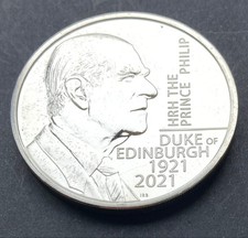 Royal Mint 2021 Prince Philip Duke of Edinburgh Memorial £5 BU Coin