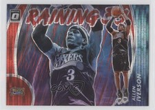 2020 Panini Donruss Optic Raining 3s Red Pulsar Prizm Allen Iverson #2 HOF 03rx