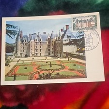 carte   1er jour   chateau de  37  Langeais    1968