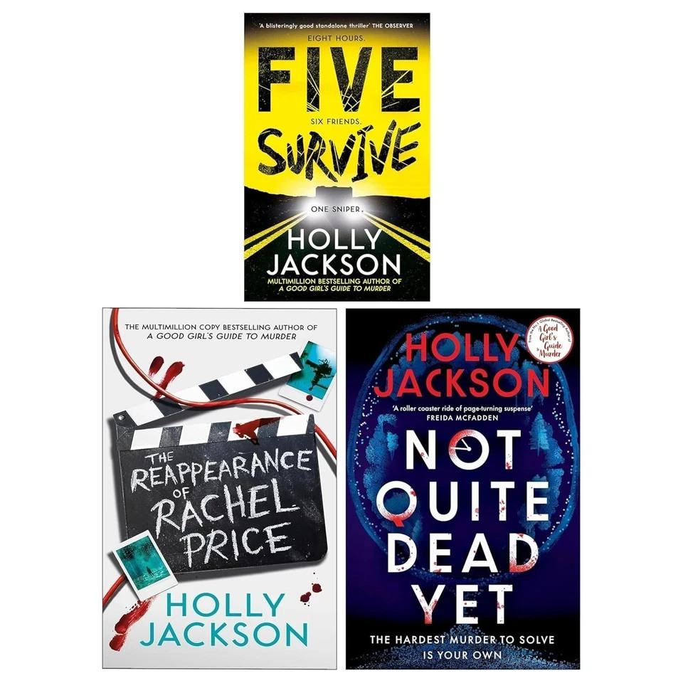 Holly Jackson's 3 Books Collection Set The Reappearance of Rachel Price Hardback