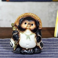 Shigaraki Ware Tanuki Japanese Raccoon Dog St...