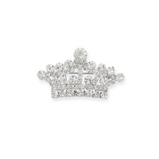 Women's Crystal Crown Fashion Pin - Bridal, Royalty  Statement, Birthday Girl