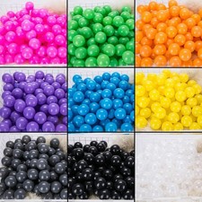 Pack of 100 Pit Balls Plastic Ocean Balls Kids Toy Balls 6 Bright Colors