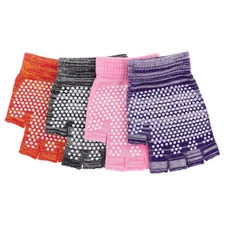 4 Pairs Aerial Yoga Gloves Cycling Half Finger Fingerless for Women