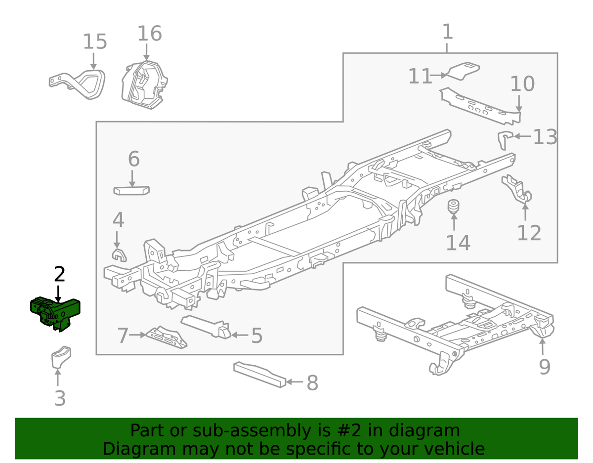 m_yページ 84869389 - Genuine GM Front Passenger Side Half Frame
