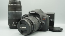 Canon EOS Rebel T6 DSLR Camera Bundle 18-55mm  75-300mm Lenses