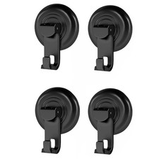 Shower Hooks with Suction Cup, Heavy Duty Suction Cup Hooks for Towels, Loofah (Set of 4-P3618