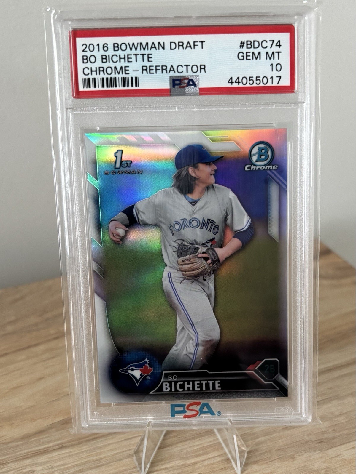 Bo Bichette 2016 Bowman Draft #BDC-74 Chrome Refractor (1st) PSA 10 GEM Mets 💎