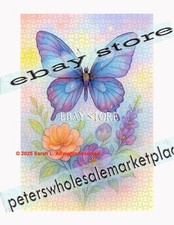 1000 piece jigsaw puzzle Butterfly Garden Fantasy Style floral fantasy