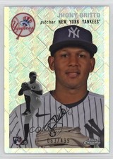2023 Chrome Platinum Anniversary Topps Refractor 63/499 Jhony Brito #209 2g8
