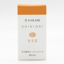 Sailor Four Seasons Shikiori Ink Cartridges in Kin-Mokusei (Osmanthus Orange)