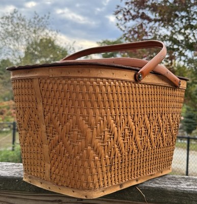 Vintage Retro Red-Man Picnic Basket | eBay