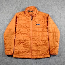 Patagonia Kids Nano Brick Quilt Puff Jacket Desert Orange 68001 FA20 Size M 10