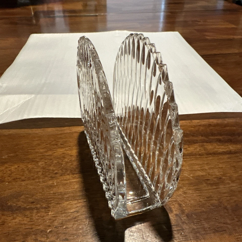 Servilletero/carta vintage de cristal de plomo para casa de princesas 24 % Alemania Occidental  Foto 2 de 4