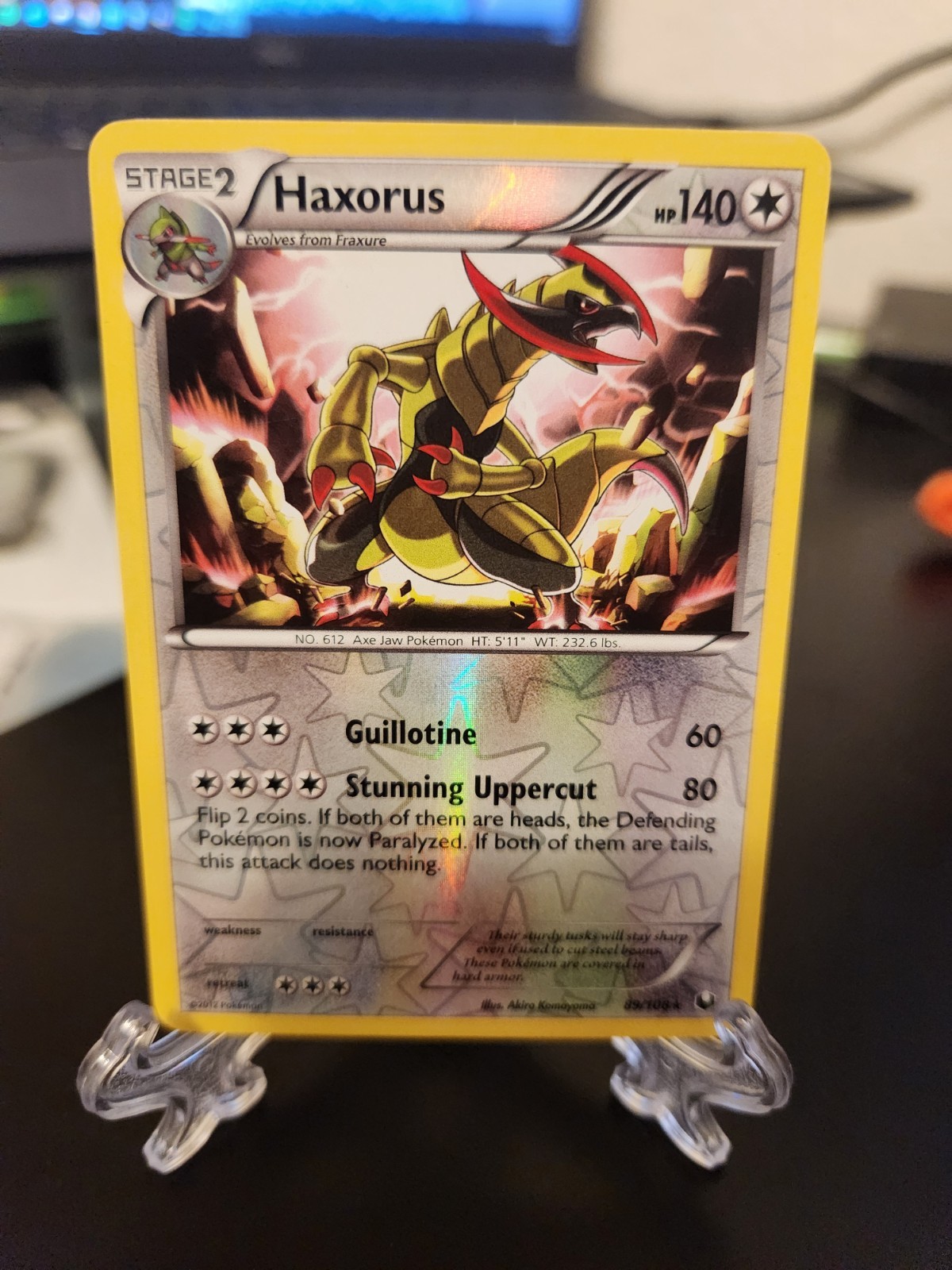 Haxorus 89/108 Dark Explorers Reverse Holo