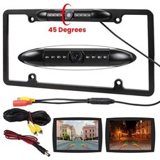 US License Plate Metal Frame 170 Car Rear View Backup Camera CMOS Night Vision