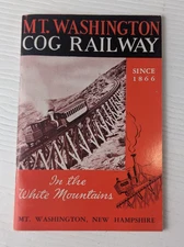 Mount Washington Cog Railway SC In the White Mountains by F. Allen Burt 1964 Pbk