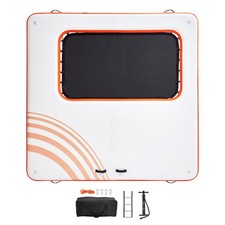 Aufblasbares Trampolin Schwimmdock 3,04x3,04m Wasserdock-Schwimmplattform