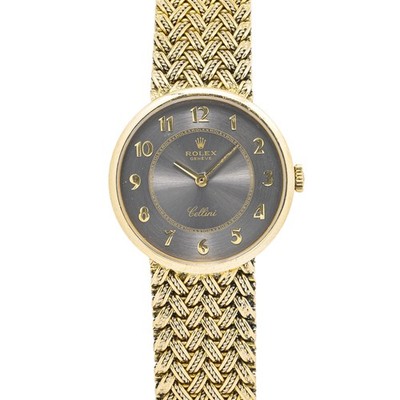 Rolex Cellini Geneve 4378 18K Yellow Gold Slate Dial Manual  display picture 3