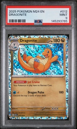 Dragonite 012 M24 En-mcdonald's Collection Pokemon PSA 9