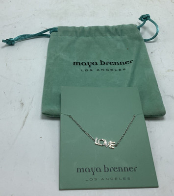 New Maya Brenner Silver Tone Love Bracelet Love