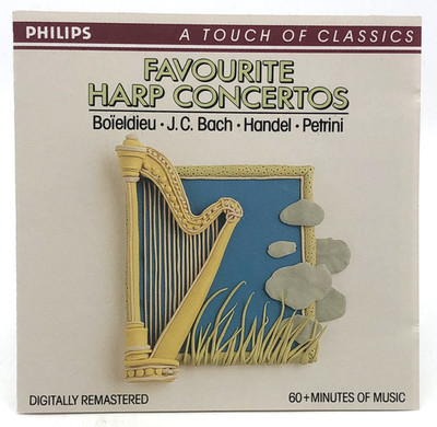 Favourite Harp Concertos CD 1974 Digitally Remastered Classical Philips Disc NM