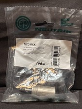Neutrik NC3MXX 3-Pole XLR Male Cable Connector, Silver