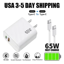 65W Power Adapter Duo Wall Charger 3FT USB-C Cable For Samsung Galaxy S22 23+plu