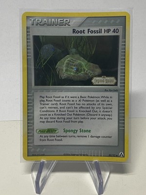 Root Fossil 80/92 Reverse Holo EX Legend Maker Pokémon Card