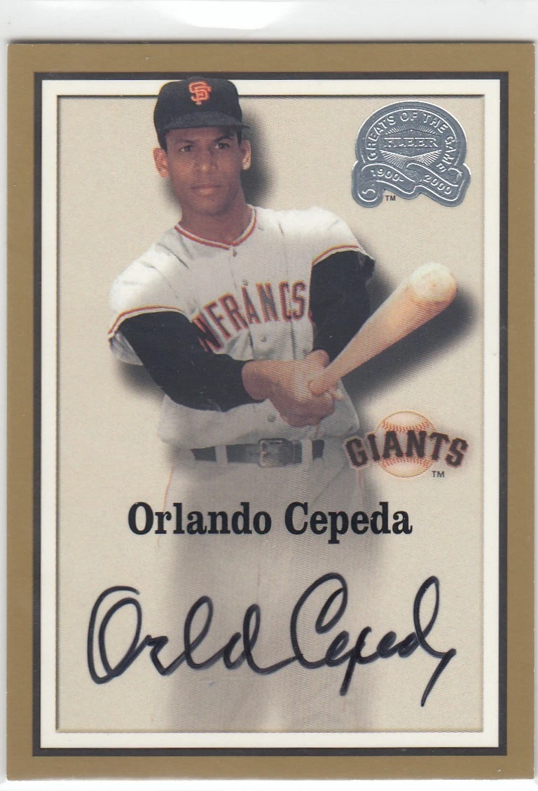 Orlando Cepeda Autographed Baseball Cards for sale | eBay