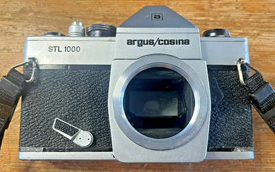 Vintage Argus Cosina STL 1000 Camera Untested For Parts Or Repair 35mm Film