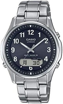 CASIO LINEAGE LCW-M100TSE-1A2JF Black Silver Solar Titanium Men Watch NEW