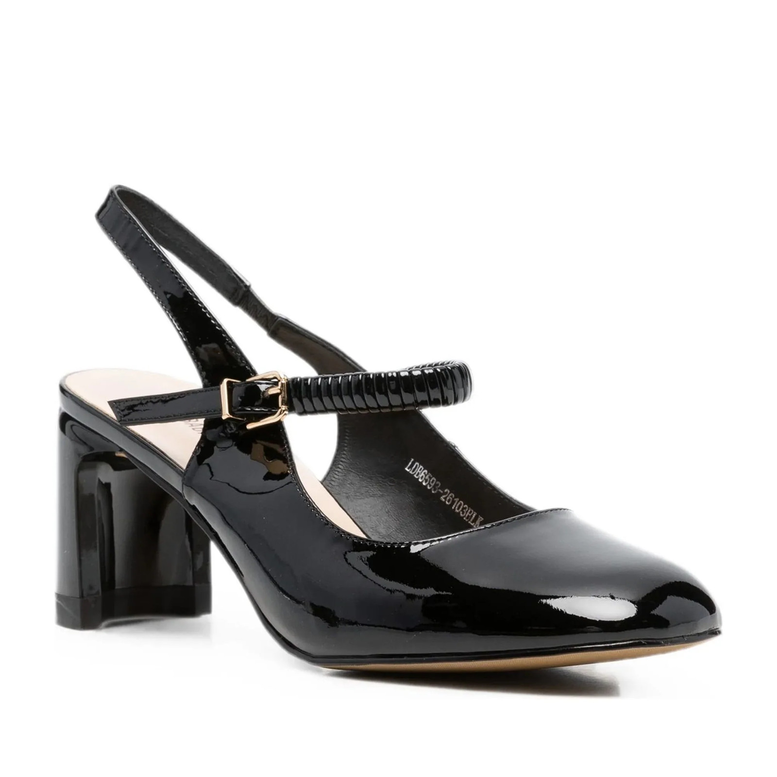 Linda Baumann Women's Black Leather Dress Heels Pumps LDB6593-26103BLK