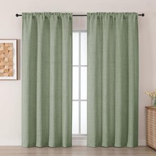 Curtains 90 Inches Long 2 Panels, Light 50"W x 90"L Pack of 2 Green