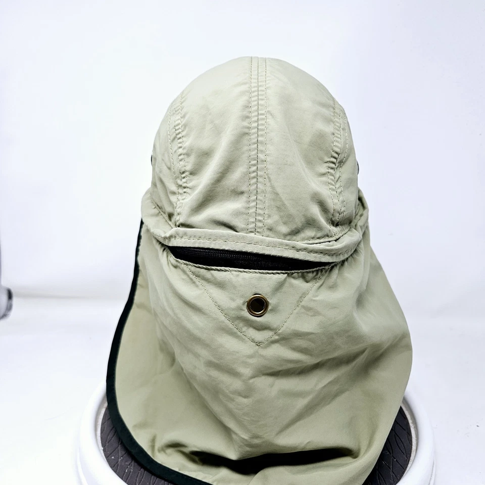 Gorra de pesca con mosca Orvis Long Bill 5 paneles sombrero caqui parasol hechizo usado  Foto 4 de 4