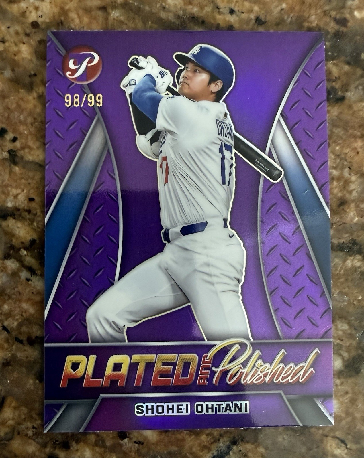 SHOHEI OHTANI 2025 TOPPS PRISTINE PLATED & POLISHED PURPLE /99 #PP-22