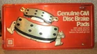 Vintage GM Aluminum Metal Sign Genuine Disc Brakes Pads