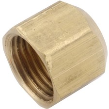 Anderson Metals 3/8 In. Brass Flare Cap 754040-06 Pack of 10 Anderson Metals