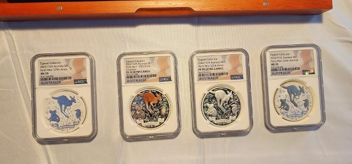 2024 Australia Perth Mint Silver 4-Coin Typeset 125th Anniversary NGC ...