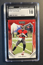Tom Brady Gem Mint 10 - 2021 Panini Playoff  #169