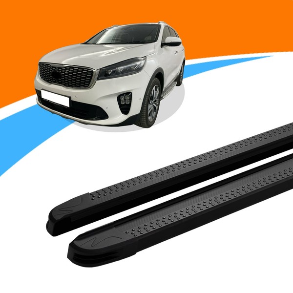 Trittbretter Passend FüR Kia Sorento Ab Baujahr 2015-2020 Maja Schwarz Mit ABE-image
