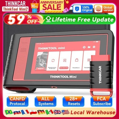 THINKCAR THINKTOOL MINI 2 CANFD Auto Car Diagnostic Tools Obd2 Scanner Bi-direct