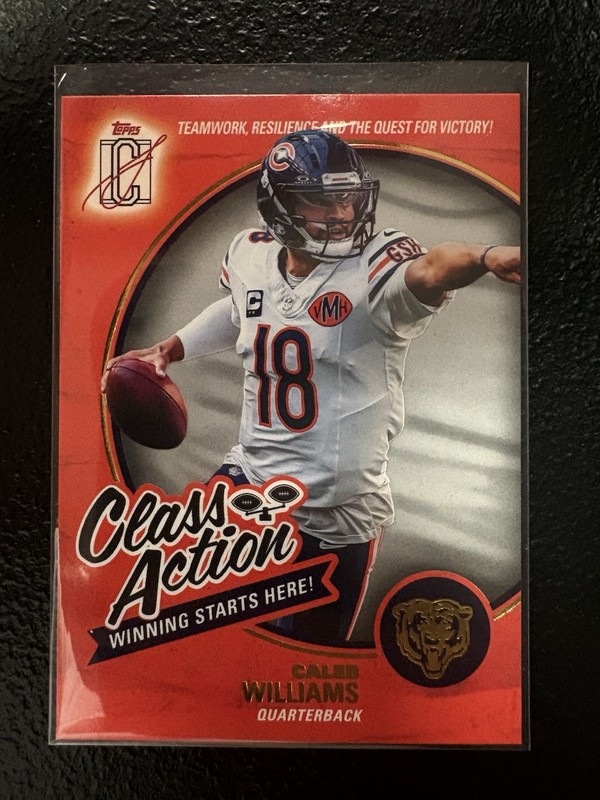 2025 Topps Signature Class Football Caleb Williams Class Action Insert #CA-6