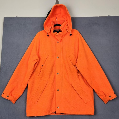Cabela's Whitetail Clothing Jacket Mens Large Orange Goretex Hooded Hunting USA