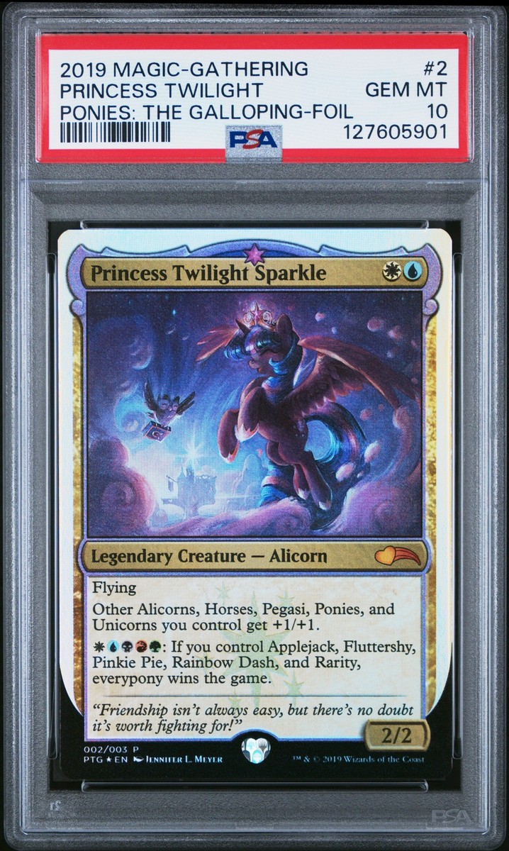2019 MTG PONIES: THE GALLOPING FOIL #2 PRINCESS TWILIGHT SPARKLE