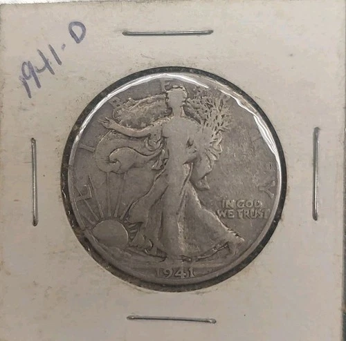 1941-D 50C Walking Liberty Half Dollar